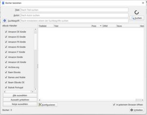 Händler zur Suche in Calibre